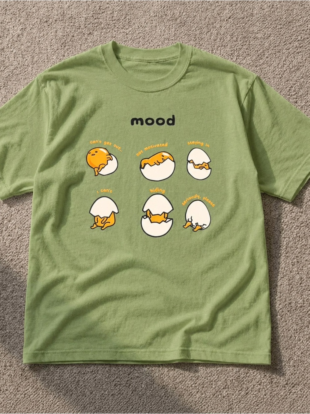 Funny Mood Graphic Tee - Green Unisex